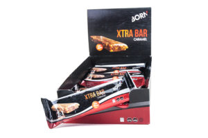 Prodotto barretta energetica XTRA BAR Caramello 55g in scatola da 15 pezzi