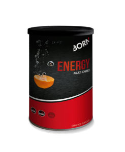 Prodotto bevanda energetica Born Energy Multi Carbo Arancio