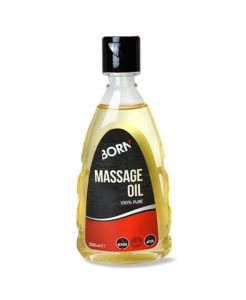 Prodotto olio puro al 100% Born Massage Oil per massaggi professionali