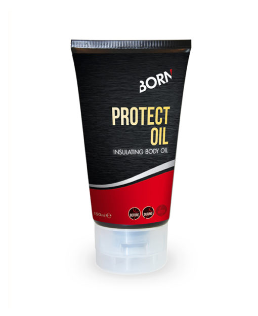 Prodotto olio per il corpo protettivo e isolante Born Protect Oil contro la pioggia