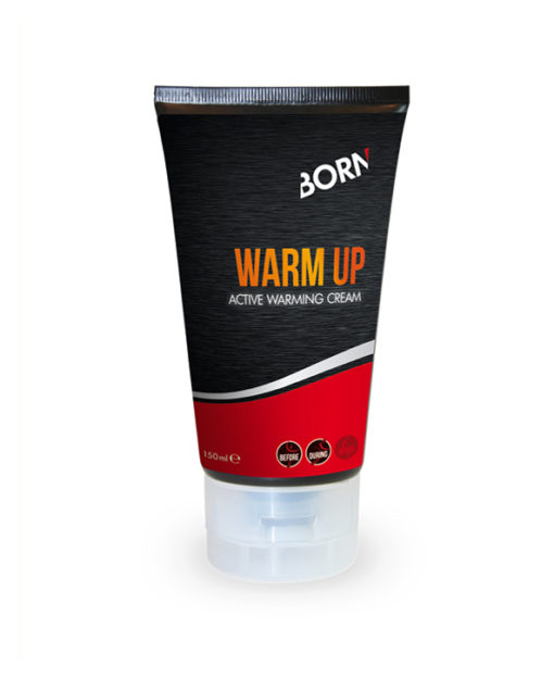 Prodotto crema per il corpo riscaldante energizzante Born Warm Up